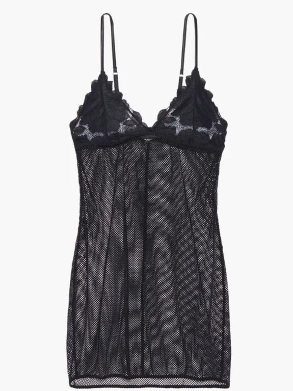 SAVAGE x FENTY Floral Glow Lace and Mesh Slip Black Coquette 3X